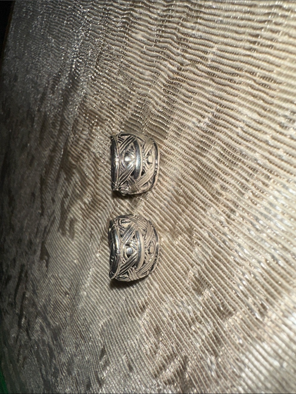 Vintage John Hardy Sterling Silver Statement Earrings - Picture 4 of 7